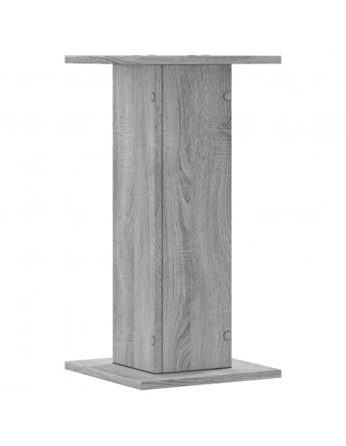 Supporti Altoparlanti 2 pz Grigio 30x30x40 cm in Multistrato