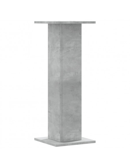 Supporti Altoparlanti 2 pz Grigio 30x30x80 cm Legno Multistrato