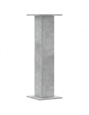 Supporti Altoparlanti 2 pz Grigio 30x30x95 cm Legno Multistrato