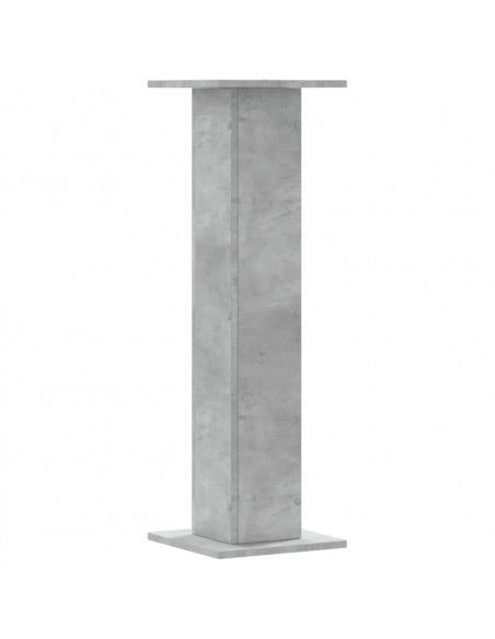 Supporti Altoparlanti 2 pz Grigio 30x30x95 cm Legno Multistrato