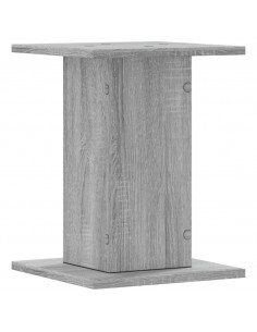 Supporti Altoparlanti 2 pz Grigio Sonoma 30x30x40cm Multistrato