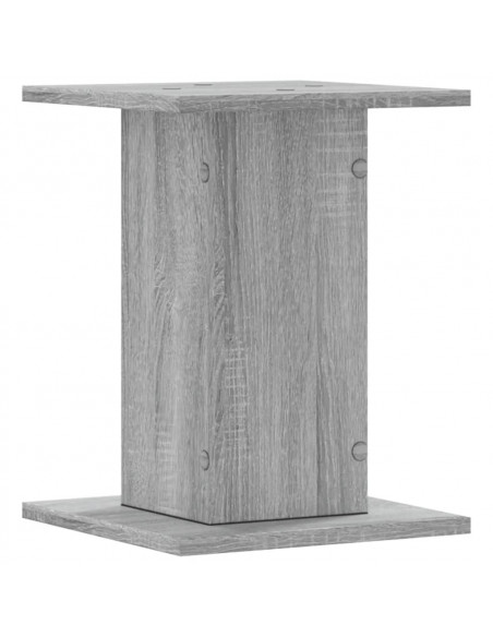 Supporti Altoparlanti 2 pz Grigio Sonoma 30x30x40cm Multistrato