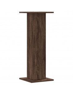 Supporti Altoparlanti 2 pz Marrone 30x30x80cm Legno Multistrato