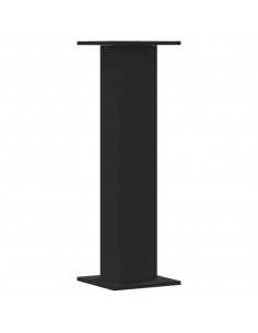 Supporti Altoparlanti 2 pz Neri 30x30x95cm in Legno Multistrato
