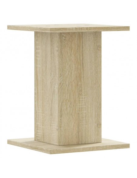 Supporti Altoparlanti 2 pz Rovere 30x30x40 cm in Multistrato