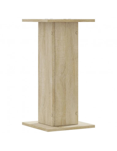 Supporti Altoparlanti 2 pz Rovere 30x30x40 cm in Multistrato