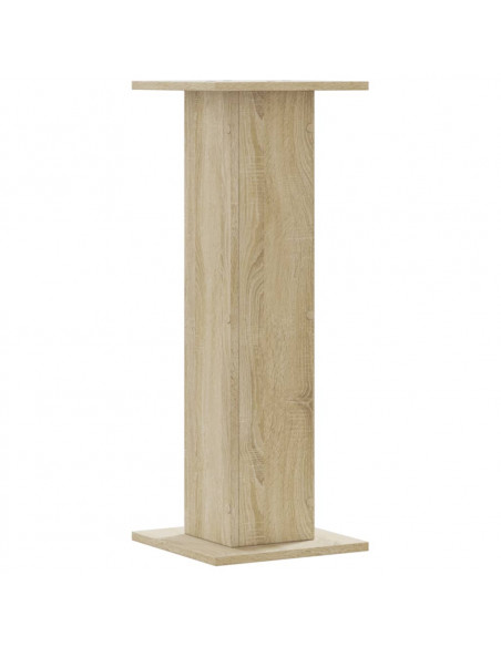 Supporti Altoparlanti 2 pz Rovere 30x30x80 cm in Multistrato