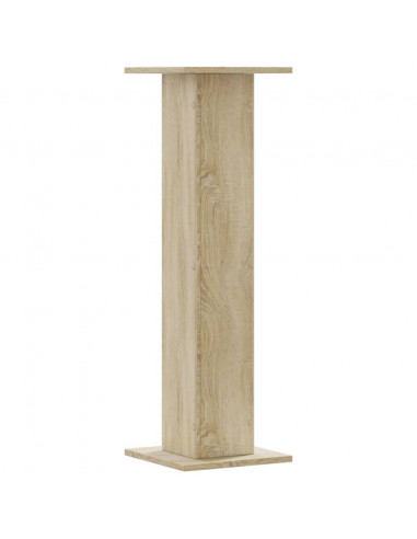Supporti Altoparlanti 2 pz Rovere 30x30x95 cm in Multistrato