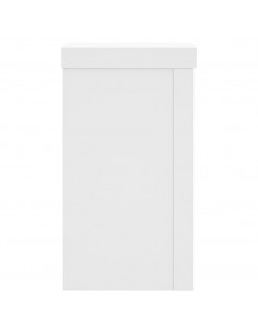 Supporti per Piante 2 pz Bianchi 10x10x18 cm Legno Multistrato