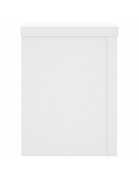 Supporti per Piante 2 pz Bianchi 15x15x20 cm Legno Multistrato