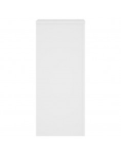 Supporti per Piante 2 pz Bianchi 30x30x70 cm Legno Multistrato