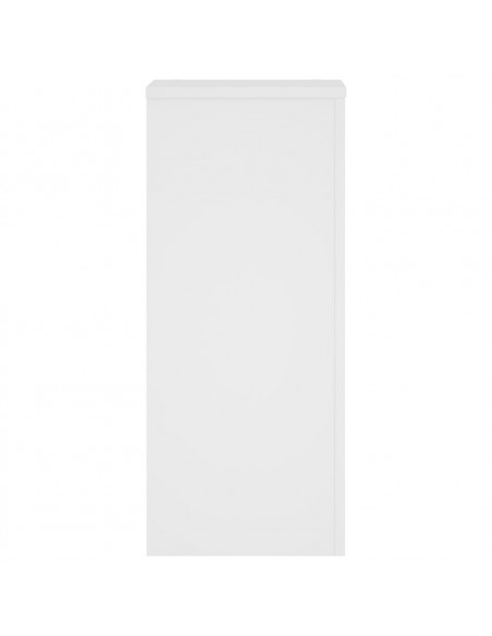 Supporti per Piante 2 pz Bianchi 30x30x70 cm Legno Multistrato