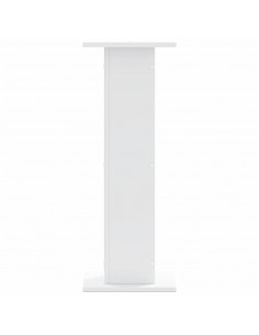 Supporti per Piante 2 pz Bianchi 30x30x80 cm Legno Multistrato