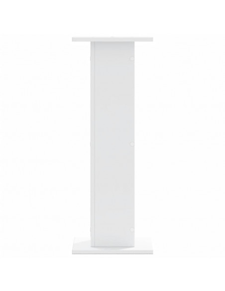 Supporti per Piante 2 pz Bianchi 30x30x80 cm Legno Multistrato