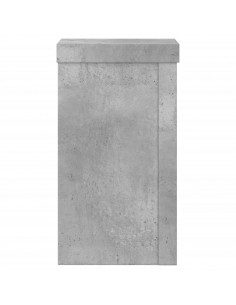 Supporti per Piante 2 pz Grigio 10x10x18 cm Legno Multistrato
