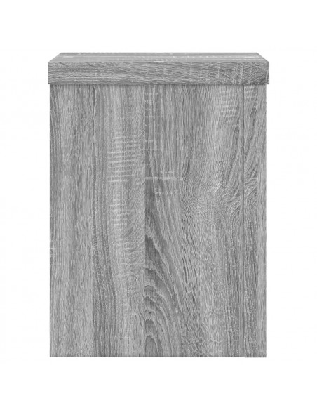 Supporti per Piante 2 pz Grigio 15x15x20 cm in Multistrato