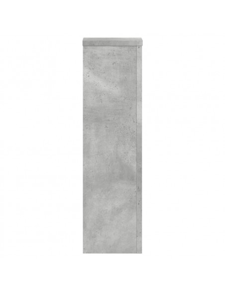 Supporti per Piante 2 pz Grigio 17x17x60 cm Legno Multistrato