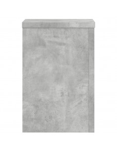 Supporti per Piante 2 pz Grigio 20x20x30 cm Legno Multistrato