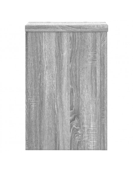 Supporti per Piante 2 pz Grigio 25x25x35 cm in Multistrato