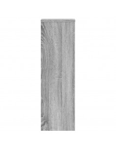 Supporti per Piante 2 pz Grigio 25x25x80 cm in Multistrato