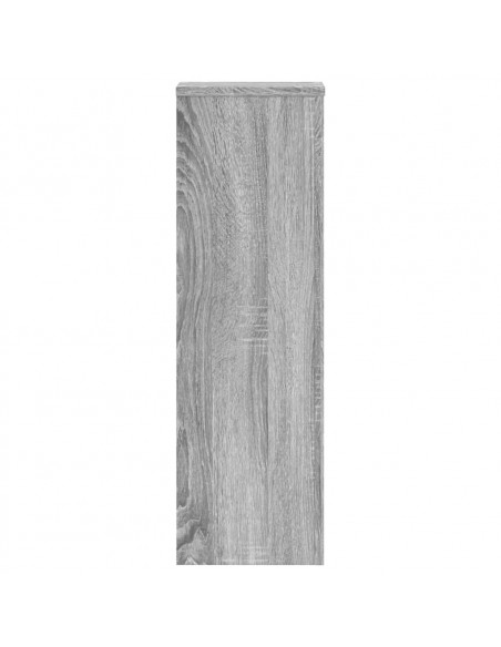 Supporti per Piante 2 pz Grigio 25x25x80 cm in Multistrato