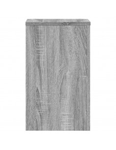 Supporti per Piante 2 pz Grigio 30x30x50 cm in Multistrato