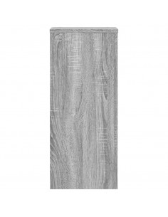 Supporti per Piante 2 pz Grigio 30x30x70 cm in Multistrato