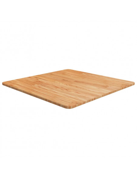 Piano Tavolo Quadrato Marrone Chiaro 70x70x1,5 Rovere Trattato