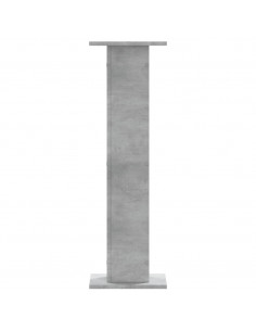 Supporti per Piante 2 pz Grigio Cemento 30x30x95 cm Truciolato