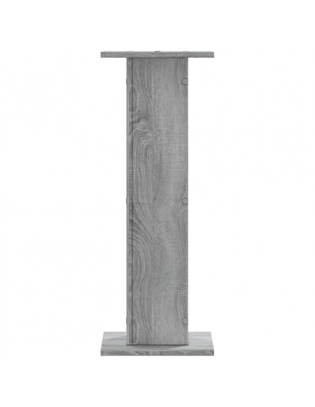 Supporti per Piante 2 pz Grigio Sonoma 30x30x80cm in Truciolato
