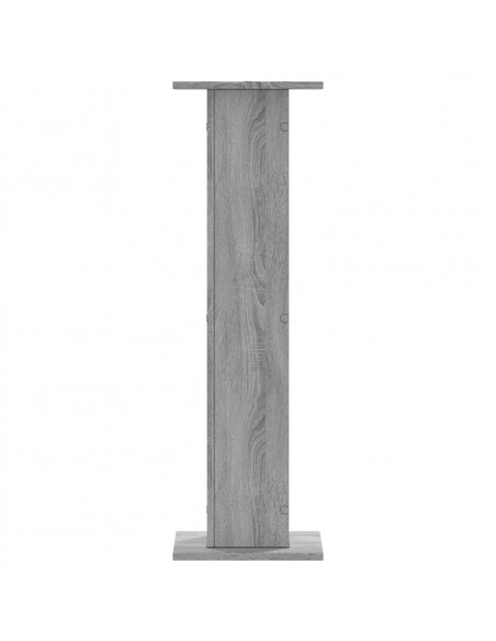 Supporti per Piante 2 pz Grigio Sonoma 30x30x95cm in Truciolato