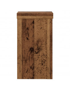 Supporti per Piante 2 pz Legno 10x10x18 cm Legno Multistrato