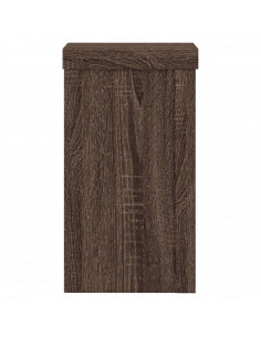 Supporti per Piante 2 pz Marrone 10x10x18 cm Legno Multistrato