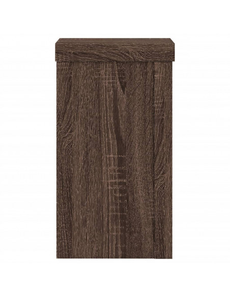 Supporti per Piante 2 pz Marrone 10x10x18 cm Legno Multistrato