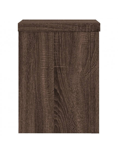 Supporti per Piante 2 pz Marrone 15x15x20 cm Legno Multistrato
