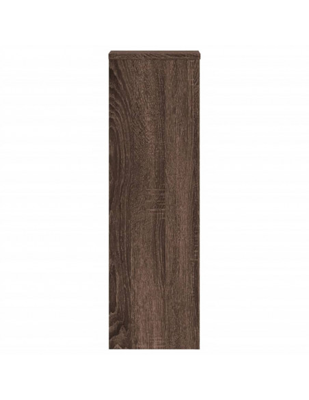 Supporti per Piante 2 pz Marrone 25x25x80 cm Legno Multistrato