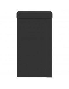 Supporti per Piante 2 pz Neri 10x10x18 cm Legno Multistrato