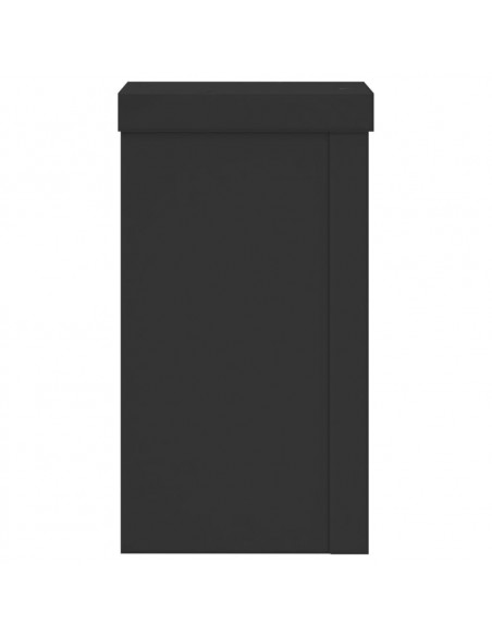 Supporti per Piante 2 pz Neri 10x10x18 cm Legno Multistrato