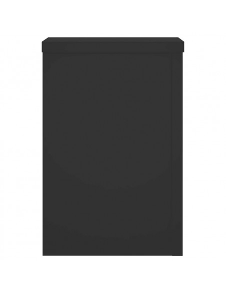 Supporti per Piante 2 pz Neri 20x20x30 cm Legno Multistrato