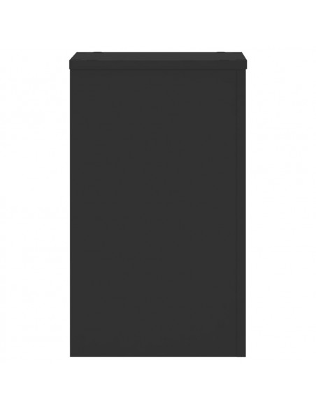 Supporti per Piante 2 pz Neri 30x30x50 cm Legno Multistrato