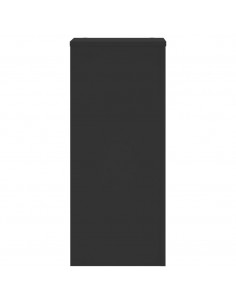 Supporti per Piante 2 pz Neri 30x30x70 cm Legno Multistrato