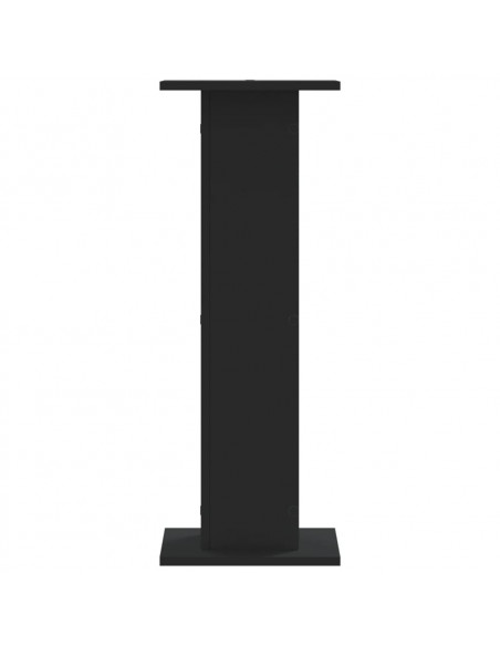 Supporti per Piante 2 pz Neri 30x30x80 cm Legno Multistrato