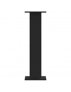 Supporti per Piante 2 pz Neri 30x30x95 cm Legno Multistrato