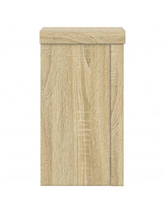 Supporti per Piante 2 pz Rovere 10x10x18 cm in Multistrato