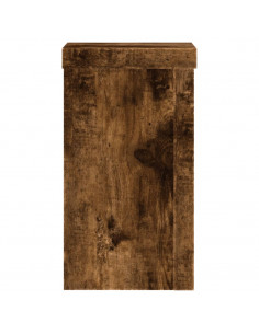 Supporti per Piante 2 pz Rovere 10x10x18 cm Legno Multistrato