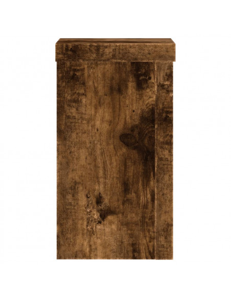Supporti per Piante 2 pz Rovere 10x10x18 cm Legno Multistrato