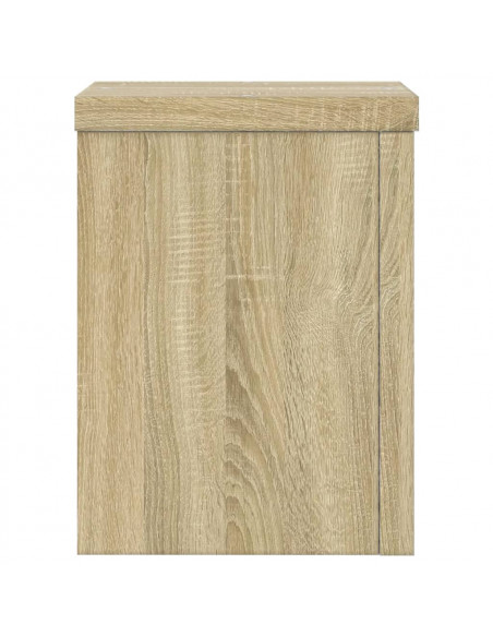 Supporti per Piante 2 pz Rovere 15x15x20 cm in Multistrato