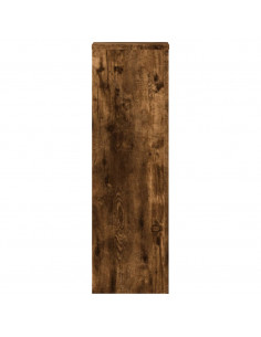 Supporti per Piante 2 pz Rovere 25x25x80 cm Legno Multistrato