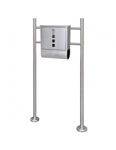 Casetta della Posta con Supporto in Acciaio Inossidabile
