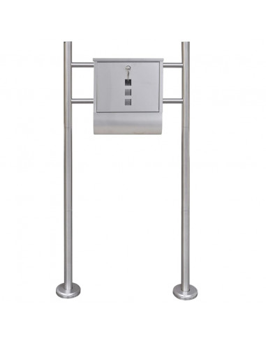 Casetta della Posta con Supporto in Acciaio Inossidabile